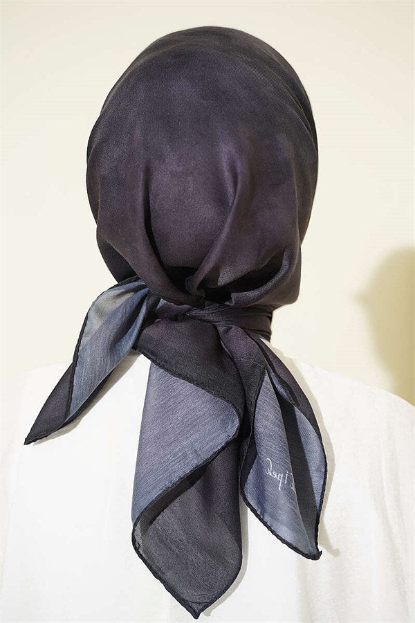 Batik Pattern Soft Scarf Anthracite