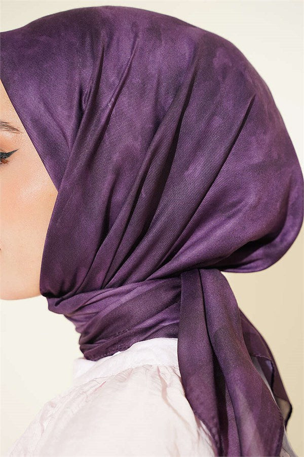 Batik Pattern Soft Scarf, Sand Plum