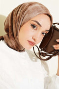 Batik Pattern Soft Kash Series Scarf Coffee