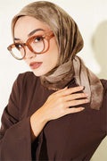 Batik Pattern Soft Kash Series Scarf, Milky Coffee
