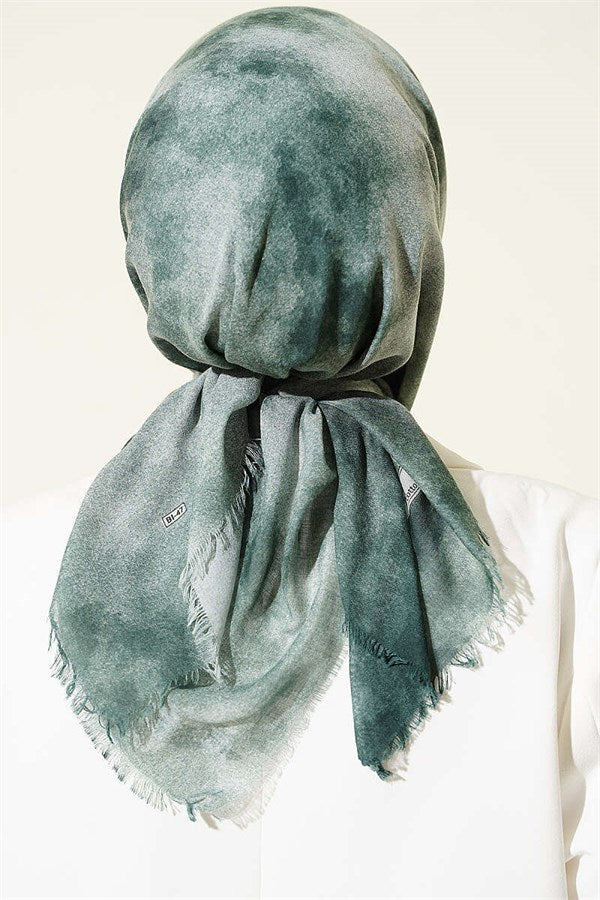 Batik Pattern Soft Kras Series Scarf Green