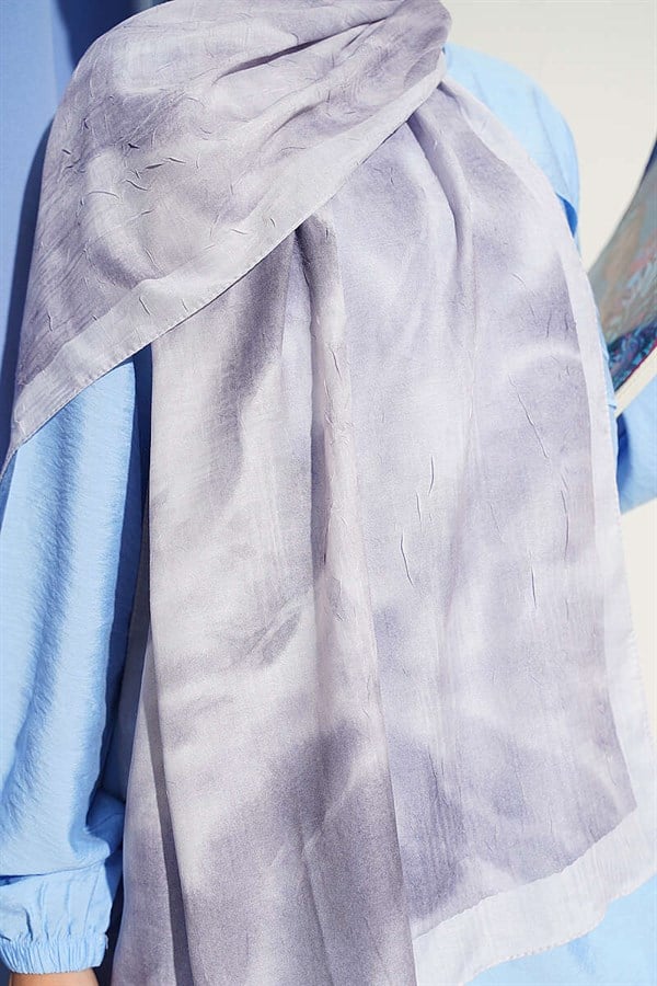 Batik Marbled Bamboo Kash Shawl Grey