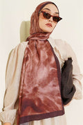 Batik Marbled Bamboo Kash Shawl Coffee