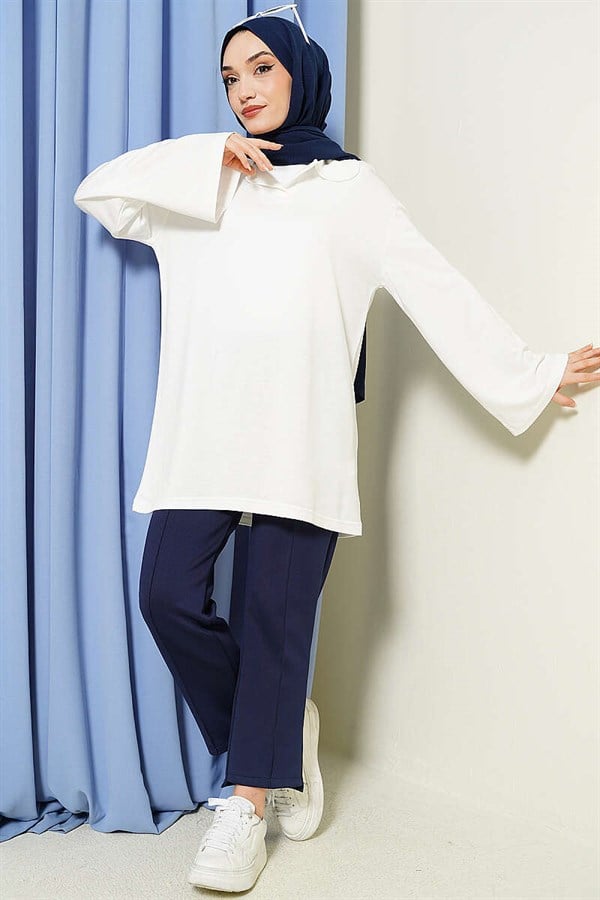Baby Collar Detail Tunic White