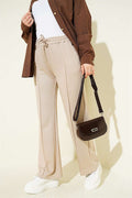 Belted Trousers, Beige