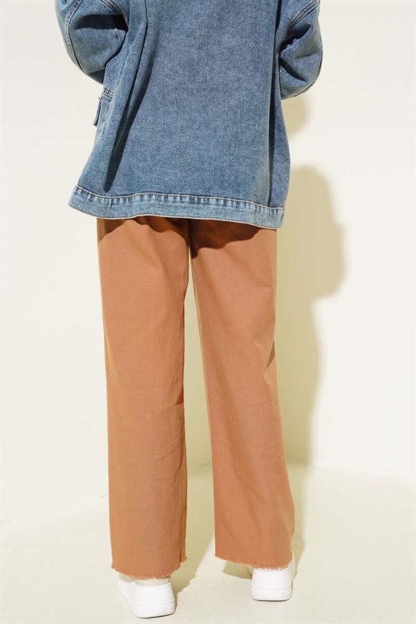 Waist Tie Tassel Trousers Mink