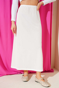 White Petticoat with Elastic Waist Detail
