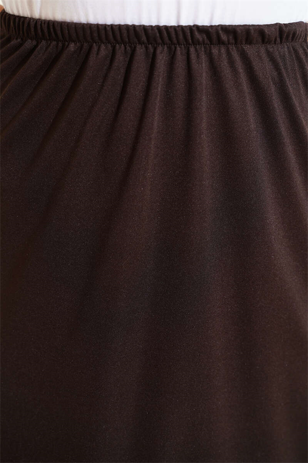 Waistband Detail Petticoat, Brown