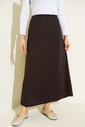 Waistband Detail Petticoat, Brown