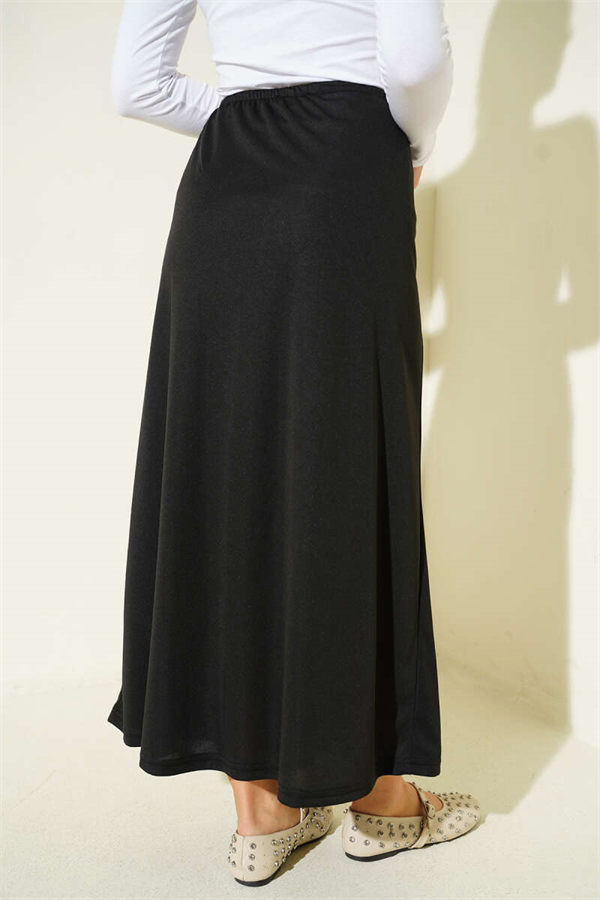 Black Petticoat with Elastic Waist Detail