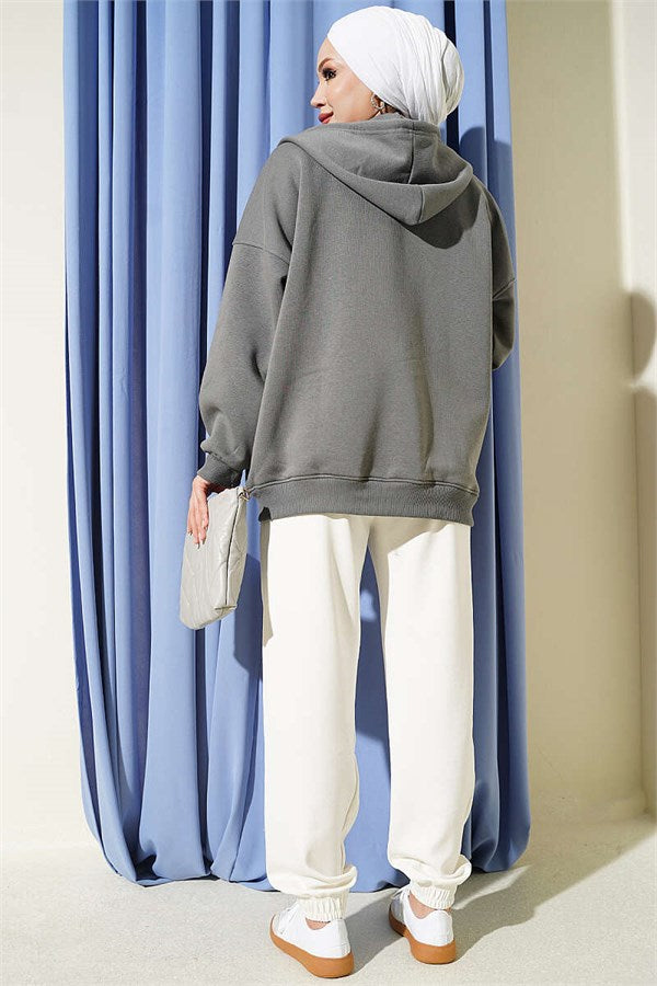 Loysa Trousers with Elastic Waistband, Ecru