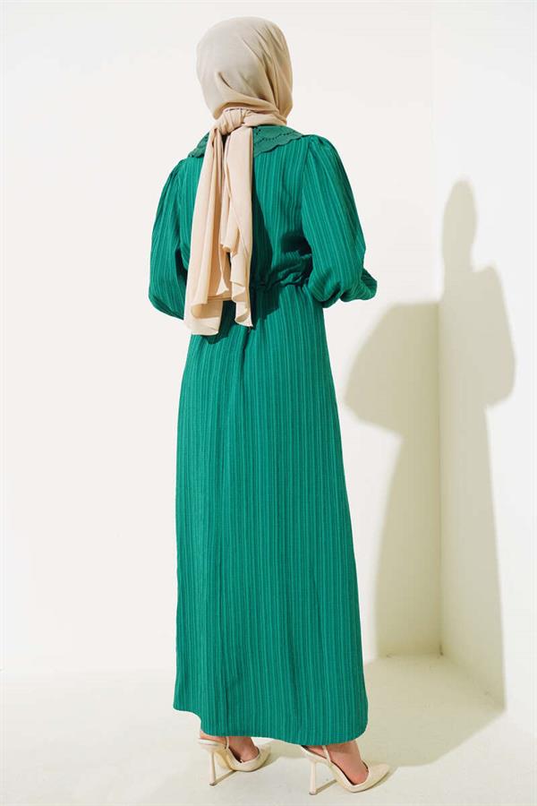 Waist Tunnel Baby Collar Dress Benetton