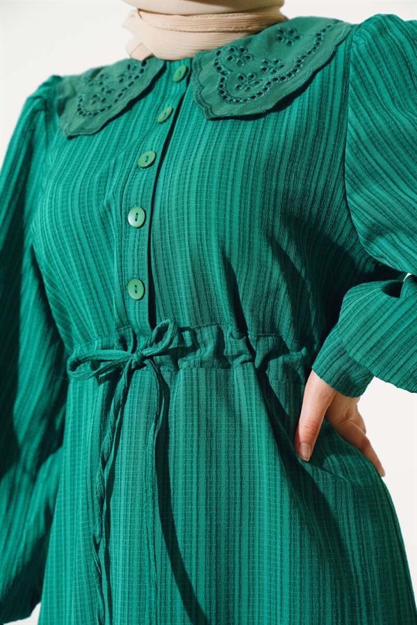 Waist Tunnel Baby Collar Dress Benetton