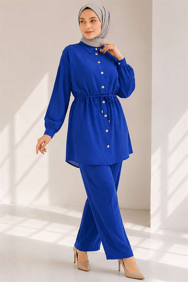 2 Piece Set with Waist Tunnel and Ankle Cuffs (Saks brand)