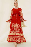Waist Tunnel Casual Dress Tile