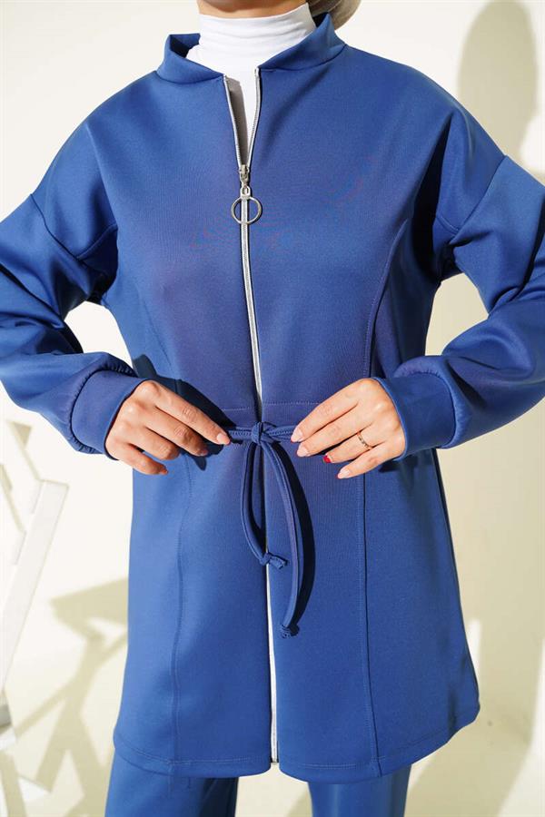 Waist Tunnel Scuba 2 Piece Set Navy Blue
