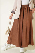 Elastic Waist Skirt (Tan)
