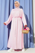 Loose-fitting Loisha Dress with Tunnel Waist, Pink