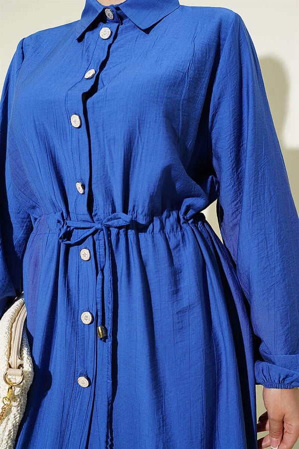 2 Piece Set with Long Tunic and Tunic Waistband (Saks color)