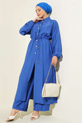 2 Piece Set with Long Tunic and Tunic Waistband (Saks color)