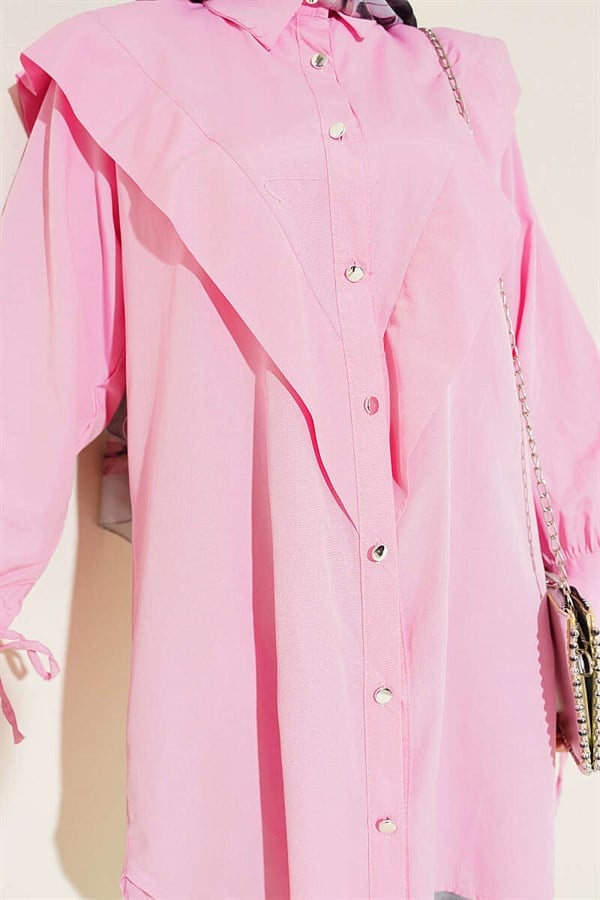 Pink V-Neck Shirt