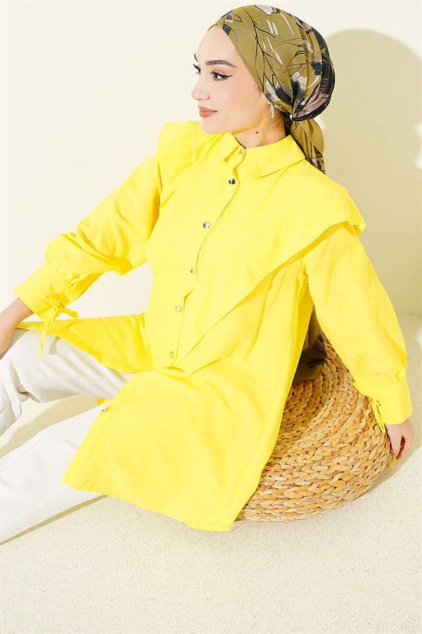 Yellow V-Neck Shirt