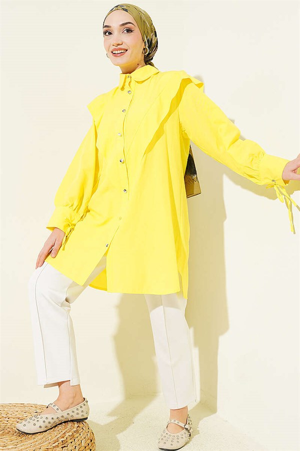 Yellow V-Neck Shirt