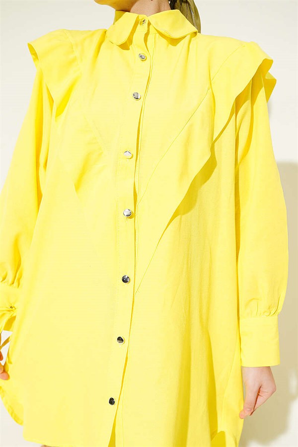 Yellow V-Neck Shirt