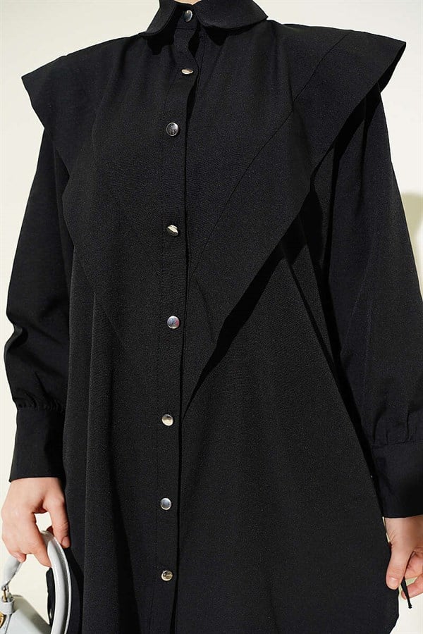 Black V-Neck Shirt
