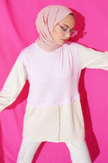Tunic with Tunneled Ankles and Garnish in Pink