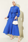 Buttoned Front-Tied Skirt Two-Piece Set in Saks
