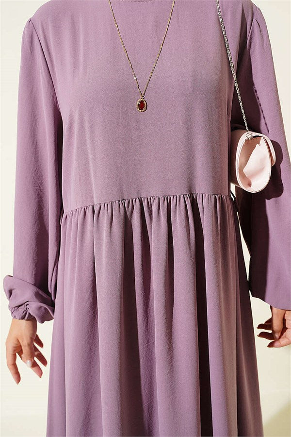 Crew Neck Ayrobin Dress Lilac