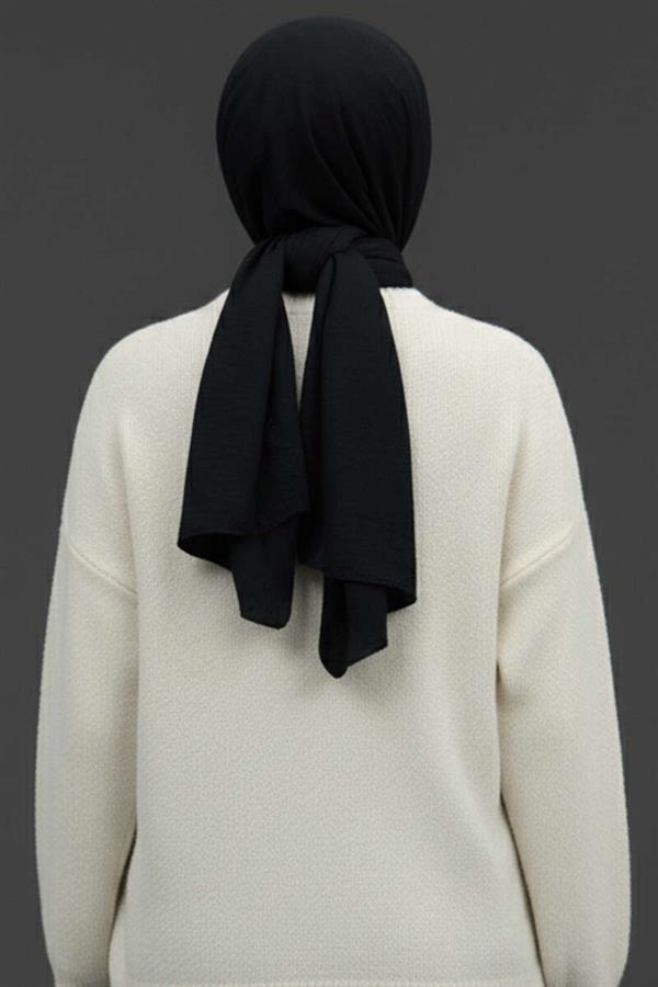 Crew Neck Basic Bearded Sweater White