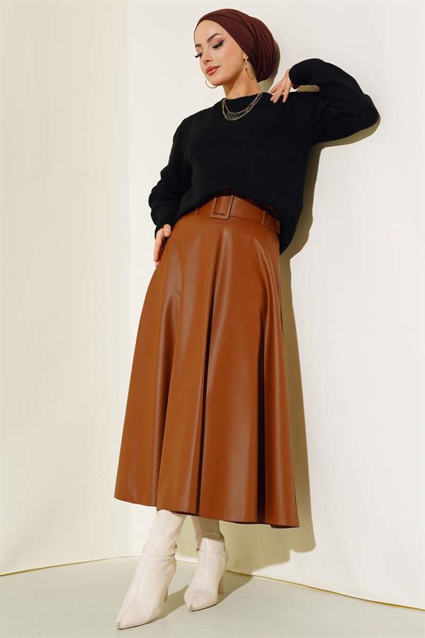 Crew Neck Knitted Sweater Black
