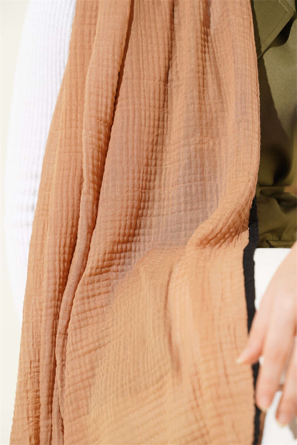 Bronze-trimmed Muslin Shawl