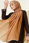 Piped Muslin Shawl Latte