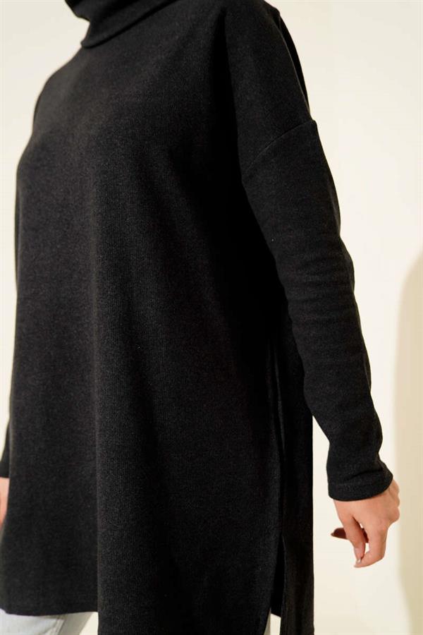 Turtleneck Corduroy Tunic Anthracite