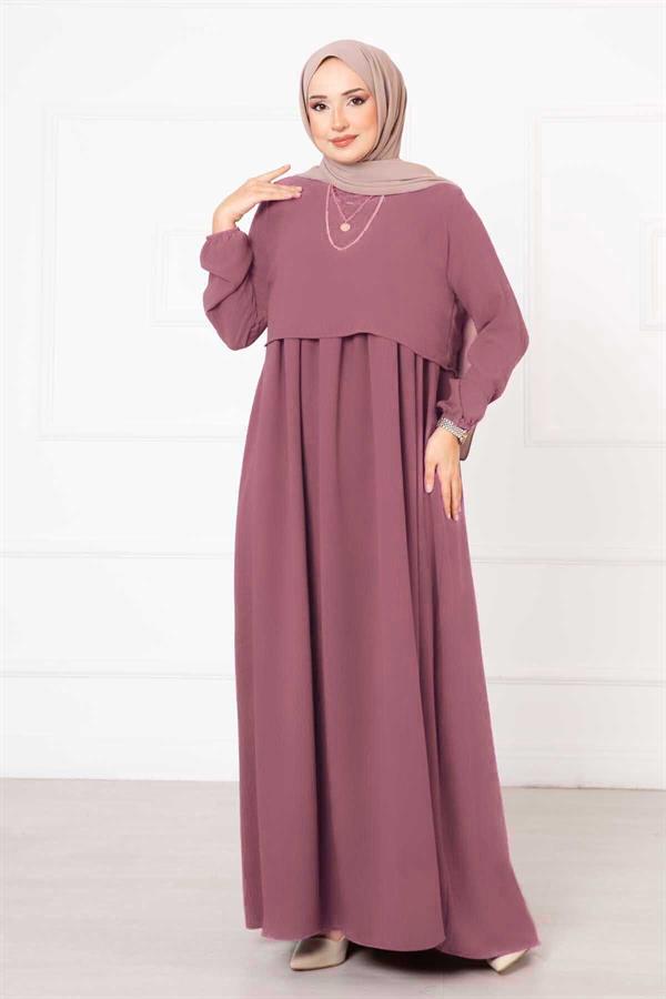Bolero Look Dress Dark Powder