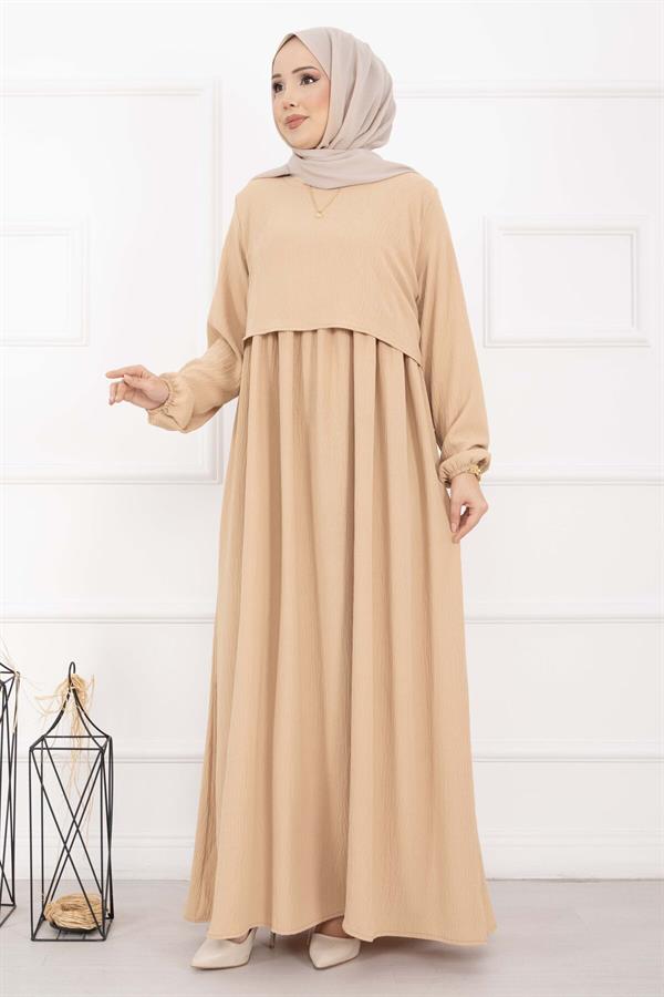 Bolero-Style Dress Latte