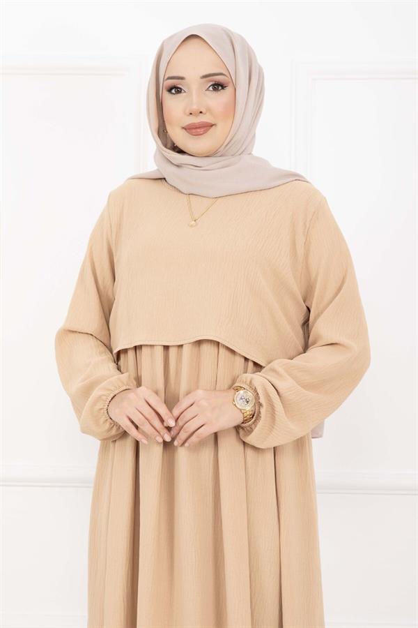 Bolero-Style Dress Latte