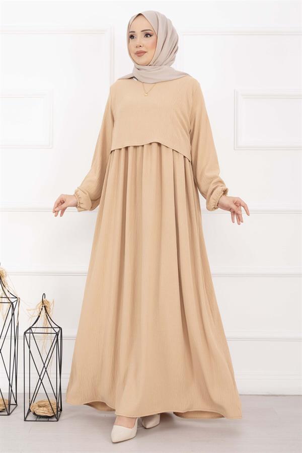 Bolero-Style Dress Latte