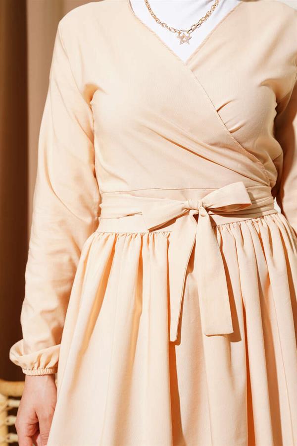 2 Piece Set with Bolero and Skirt, Beige