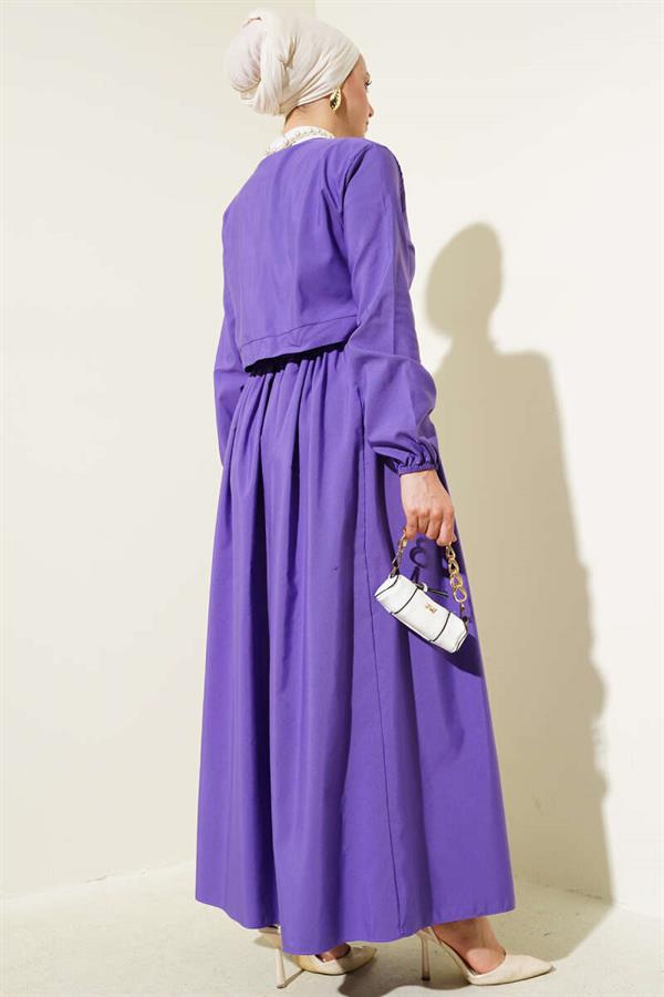 Bolero Skirted 2 Piece Set Purple