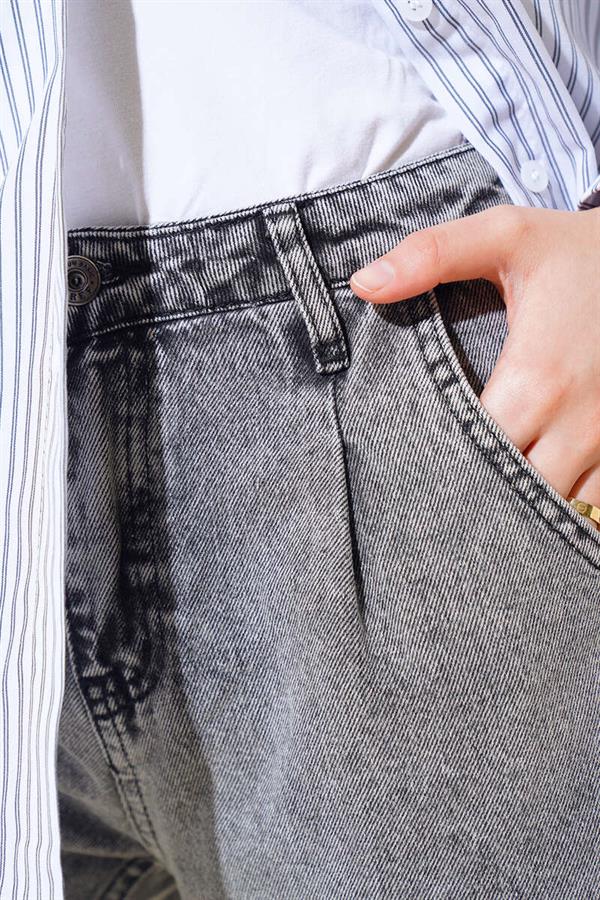 Straight Leg Jeans Grey Snow