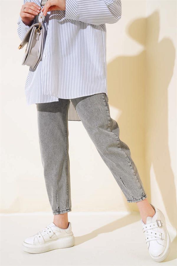 Straight Leg Jeans Grey Snow