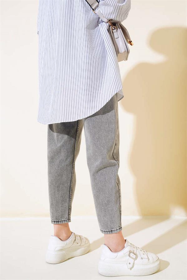 Straight Leg Jeans Grey Snow