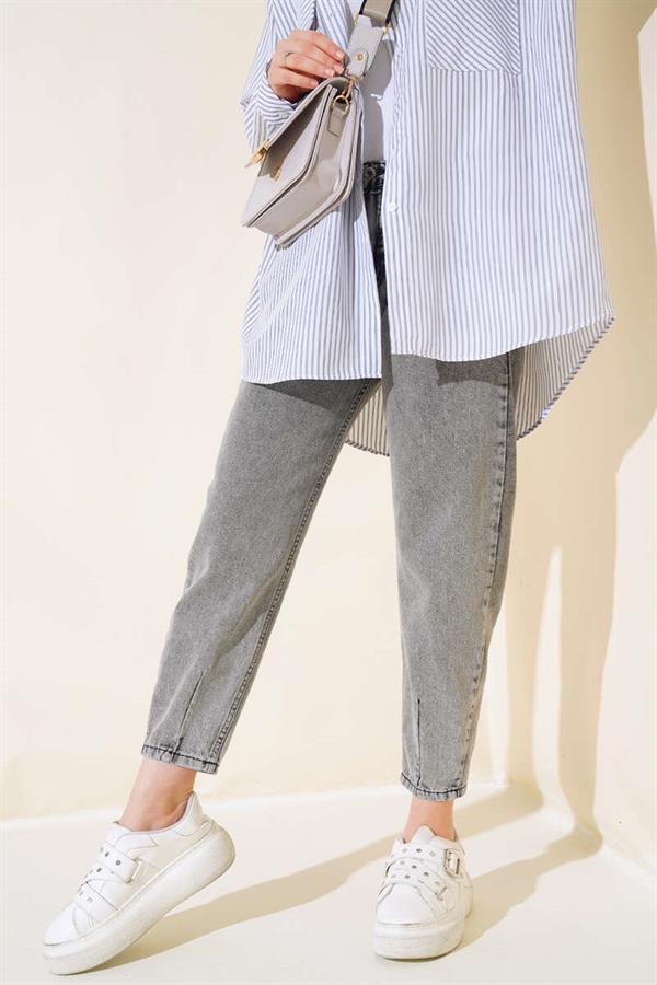 Straight Leg Jeans Grey Snow