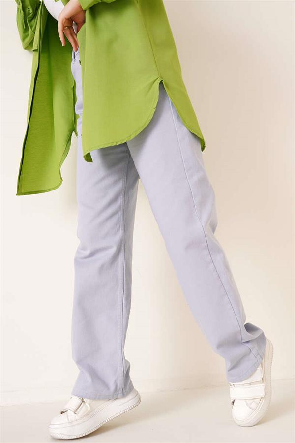Straight Leg Lilac Jeans