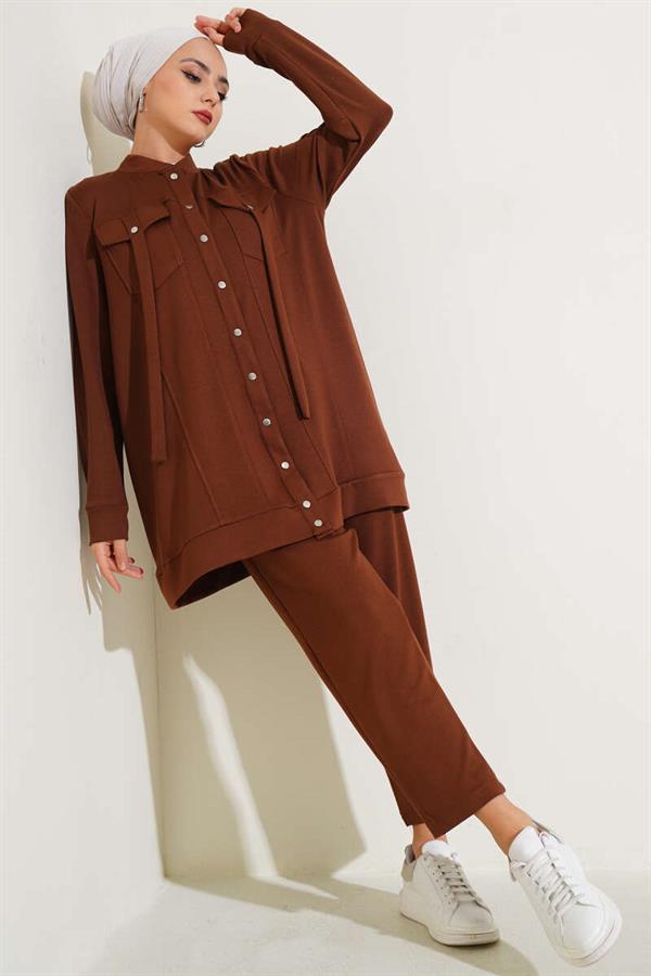 Snap-On 2 Piece Set Brown