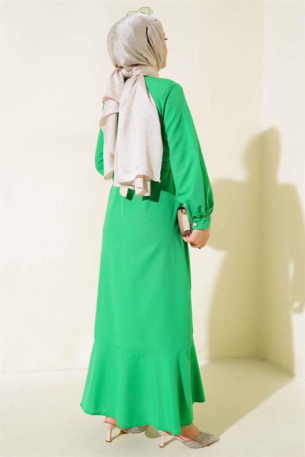 Green Ruffle Dress